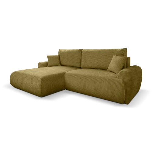 Narożnik z funkcją spania NABOO Tkanina Perla 65